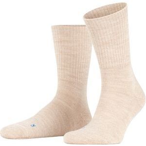 FALKE Walkie Light anatomische pluche zool merinowol sokken unisex beige - Maat 37-38