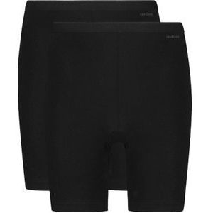 TEN CATE Basics women long shorts (2-pack), dames longshort hoge taille, zwart -  Maat: M