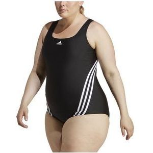 adidas Sportswear 3-Stripes Zwempak (Grote Maat) - Dames - Zwart- 1X