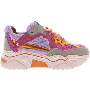 Dames Sneakers Dwrs Pluto Teddy Lila Orange Paars - Maat 37