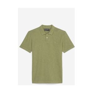 Marc O'Polo shaped fit polo, heren poloshirt korte mouw, olijfgroen -  Maat: XXL