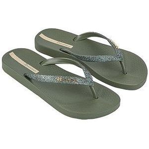 Ipanema ANAT Lolita FEM Teenslippers voor dames, groen/glittergroen, 39 EU, Groen Glitter Groen, 39 EU