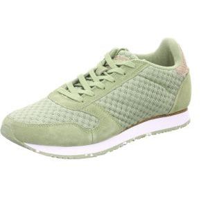 Woden Dames Ydun Suede Mesh II Sneakers Groen