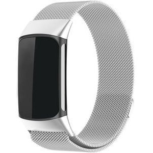 Strap-it Fitbit Charge 6 Milanese band (zilver)