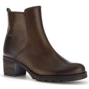 Gabor 800.1 Enkellaarsjes - Enkelboots met rits - Dames - Cognac - Maat 42