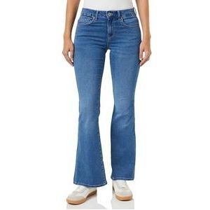 ONLY Onlreese Reg Retro Flared DNM Box Jeans voor dames, Light Medium Blauw Denim, 29W / 30L