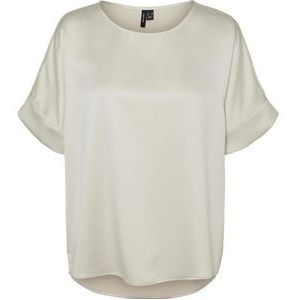 Vero Moda T-shirt Vmmerle 2/4 O-neck Top Wvn Ga Noos 10294216 Pumice Stone Dames Maat - L