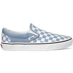 Vans  Classic Slip-On COLOR THEORY CHECKERBOARD DUSTY BLUE  instappers  dames Blauw