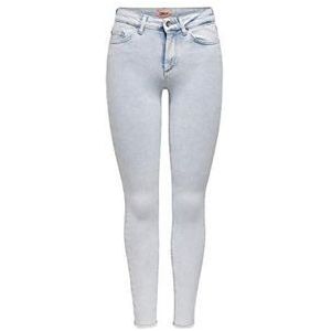 ONLY OnlBlush Life Ankle Skinny Fit Jeans voor dames, blauw (Lichtblauw Denim Lichtblauw Denim), S/30L