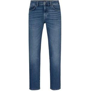 BOSS Heren Re.Maine BC-C middelblauwe regular fit jeans van comfortabele stretch denim, blauw, 38W / 34L