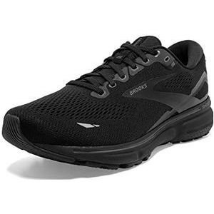 Brooks Ghost 15 Neutrale hardloopschoen voor heren, Zwart/Zwart/Ebbenhout, 45 EU