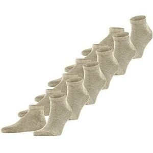 FALKE Heren Korte sokken Happy 6-Pack M SN Katoen Kort eenkleurig Multipack 6 Paren, Beige (Sand Melange 4650), 47-50