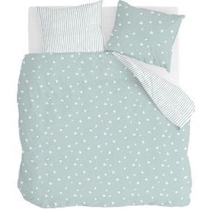 Walra Dekbedovertrek Little Daisies - 200x220 - 100% Katoen (BCI) - Mint