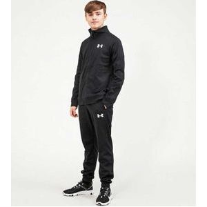 Under Armour UA Knit Track Suit Jongens Trainingspak - Zwart - Maat 152