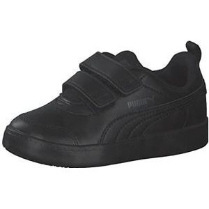 PUMA Courtflex V2 V Inf uniseks-baby Sneaker Low top, PUMA BLACK-DARK SHADOW, 20 EU