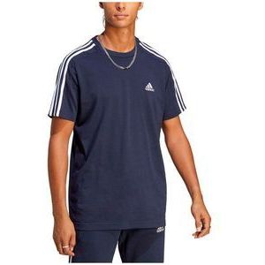 adidas Sportswear Essentials Single Jersey 3-Stripes T-shirt - Heren - Blauw- M