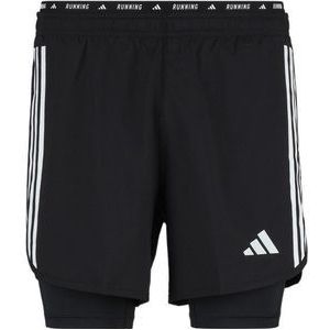 adidas Own The Run 3-Stripes 2in1 Shorts Hardloopshort (Heren |zwart)