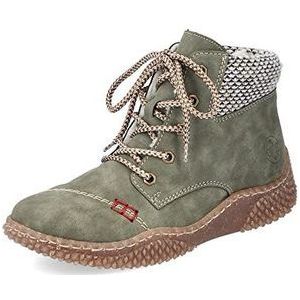 Rieker DAMES Enkellaarzen Y8441, Vrouwen Veterlaarsjes,laarzen,chukka boot,korte laarzen,veterschoenen,Groen (grün / 54),40 EU / 6.5 UK