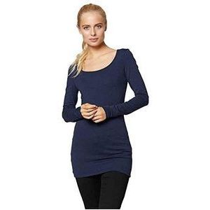 VERO MODA dames Vmmaxi My Ls Soft Long U-Neck Noos' shirt met lange mouwen