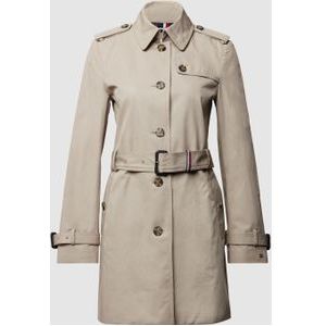 Trenchcoat met loopsplit