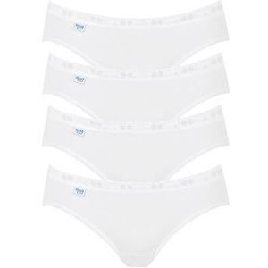 sloggi Basic+ Dames Mini slip - 4-pack - Wit - Maat 40