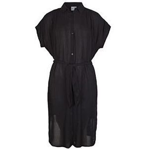 O'NEILL Cali Beach Shirt Dames Jurk 19010 Black out, Regular, 19010 Zwart, M-L