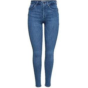 ONLY ONLPower Skinny Jeans voor dames, halfhoog, push-up, skinny fit jeans, blauw (lichtblauw), S/30L