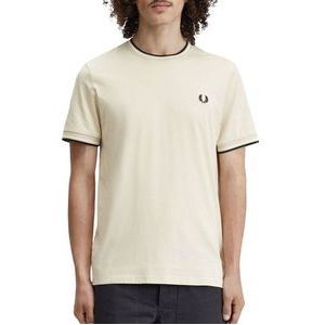 Fred Perry Twin Tipped T-shirt Beige - Maat XXL - Heren