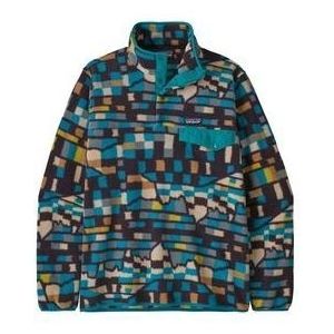 Trui Patagonia Men Lightweight Synchilla Snap-T Pullover Fitz Roy Patchwork: Belay Blue-XL