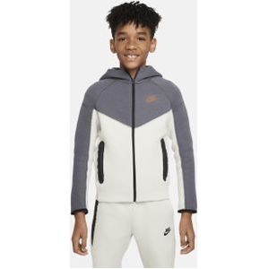Nike Sportswear Tech Fleece Hoodie met rits voor jongens - Grijs