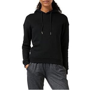 Urban Classics Damestrui met capuchon Ladies Hoody, Basic Sweater verkrijgbaar in vele kleuren, maten XS - 5XL, zwart, XXL