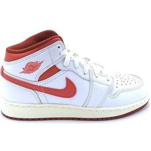 Nike Air Jordan 1 Mid SE - Maat 36 - Kinder Sneakers - Wit/Rood