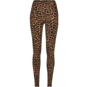 Urban Classics Damen Leggings Ladies Soft AOP Leggings darkleo 4XL