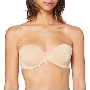 Calvin Klein Dames strapless BH Light Lined Strapless met beugel, Beige (Bare), 75A (34A), beige (bare), 75A