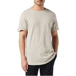 Urban Classics Heren T-shirt Shaped Long Tee effen kleur, lang gesneden mannenshirt, verkrijgbaar in vele verschillende kleuren, maten XS- 5XL, cloud, XL