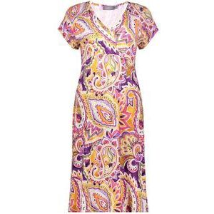 Geisha Jurk Tricot Jurk Met Print 47410 60 000380 - Pr. 01-24-2 Purple/red Dames Maat - L