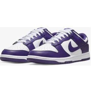 Nike Dunk Low Retro """"Court Purple"""" - Sneakers - Mannen - Maat 45 - Wit/Paars