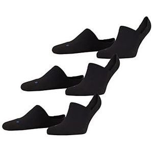 FALKE Uniseks-volwassene Liner sokken Cool Kick Invisible 3-Pack U IN Ademend Sneldrogend Onzichtbar eenkleurig 3 paar, Zwart (Black 3000), 46-48