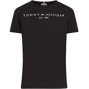 Tommy Hilfiger - Essential Tee S/S Ks0ks00210, T-shirts met korte mouwen, Unisex - Kinderen en teners, Zwart (zwart), 16 jaar