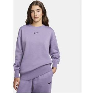 Nike Sportswear Phoenix Fleece Oversized sweatshirt met ronde hals voor dames - Paars