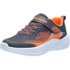 Skechers Microspec Advance, gymschoenen, marineblauw/oranje, 33 EU, Marineblauw/Oranje, 33 EU