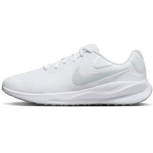Nike Heren Revolution 7 Wegloopschoenen voor heren, WIT/PUUR PLATINUM-WIT, 10 UK (11 US)
