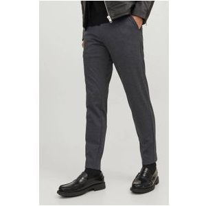 JACK & JONES PANTS STUDIO slim fit chino JPSTMARCO van polyester grijs