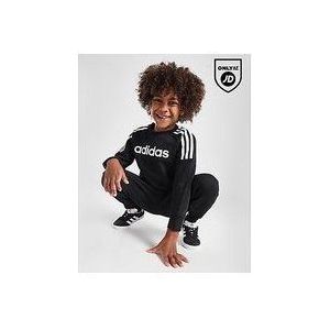 adidas Linear Crew Tracksuit Children - Black, Black
