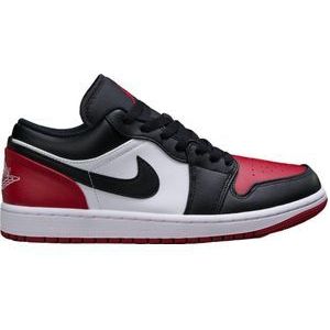 Air Jordan 1 Low 'Bred Toe' - 553558-161 - Maat 41 - BRED Zwart Rood - Schoenen