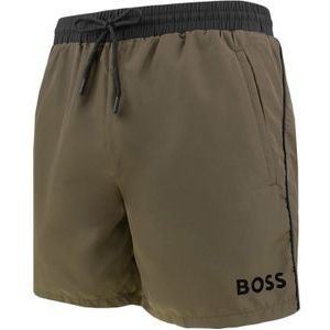 HUGO BOSS Starfish swim shorts, heren zwembroek, olijfgroen -  Maat: XL