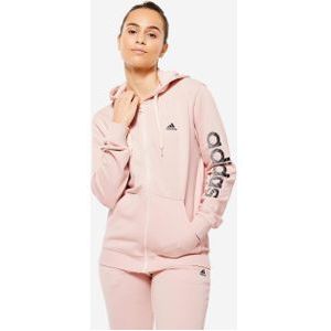 Hoodie voor fitness en soft training dames roze