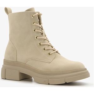 Tamaris dames veterboots beige - Maat 41