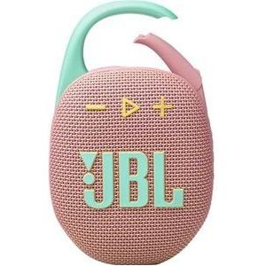 JBL Clip 5 in Pink - Portable Bluetooth Speaker Box Pro Sound, Deep Bass and Playtime Boost Function - Waterproof and Dustproof - 12 Hours Runtime