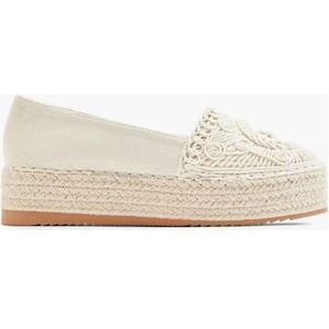 graceland Beige platform espadrille - Maat 41